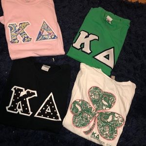 Bundle of small Kappa Delta letter t shirts